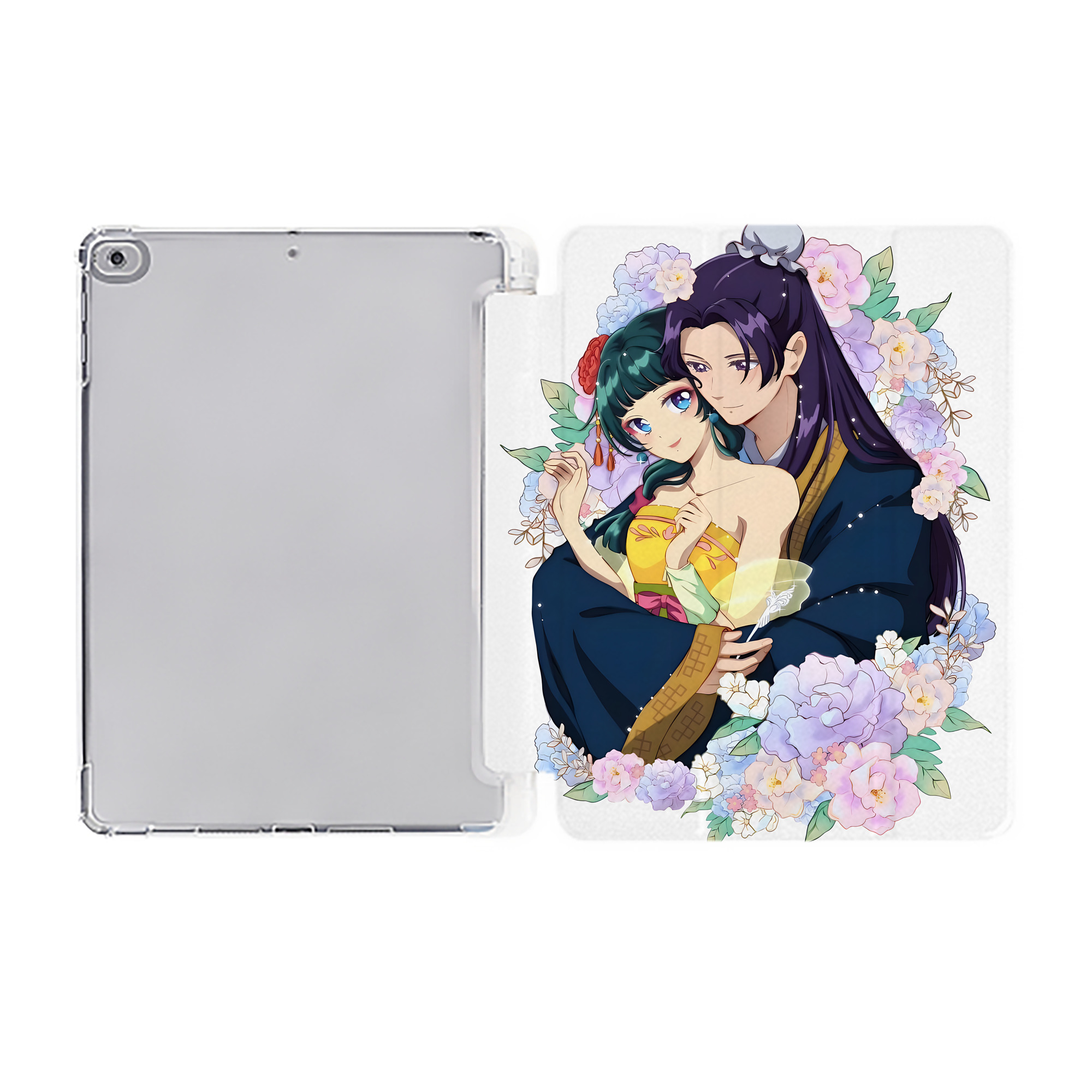 （画像用） 薬屋のひとりごと The Apothecary Diaries IPad ケース ペン収納付き 三つ折りスタンド PUレザー×シリコン 対応機種9.5/10.5/10.9インチ